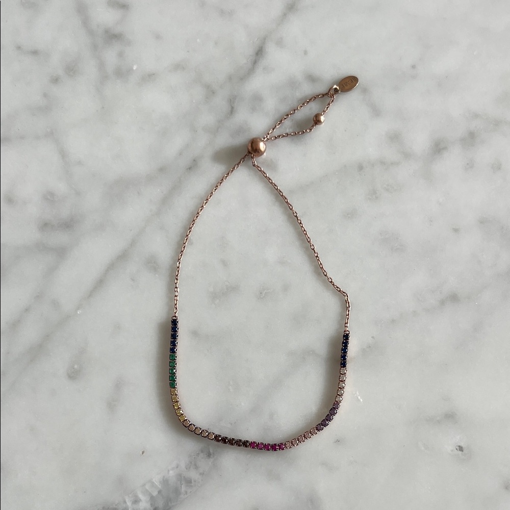 Shashi Multicoloured Bar Slide Bracelet